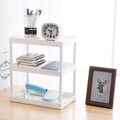 多層化妝品收納塑料置物架辦公用品雜物分層擺放儲物架整理架