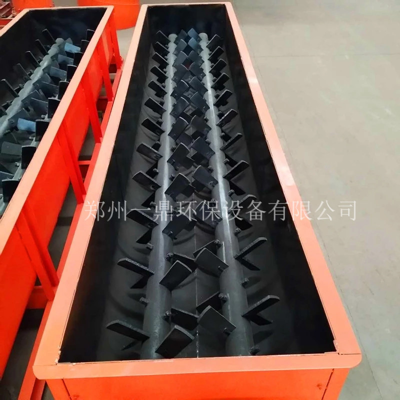 直销卧式双轴搅拌机 双轴粉尘加湿混料搅拌机连续搅拌均匀出料快