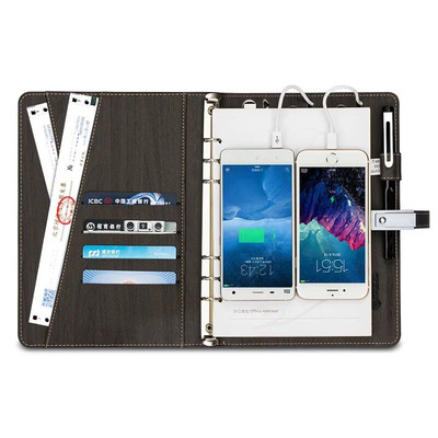 portable battery Notepad originality multi-function move source notebook customized LOGO computer wireless Charger