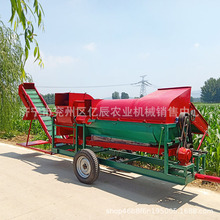 西安熱銷大型花生摘果機自動上料秧果分離機拖拉機牽引摘果機