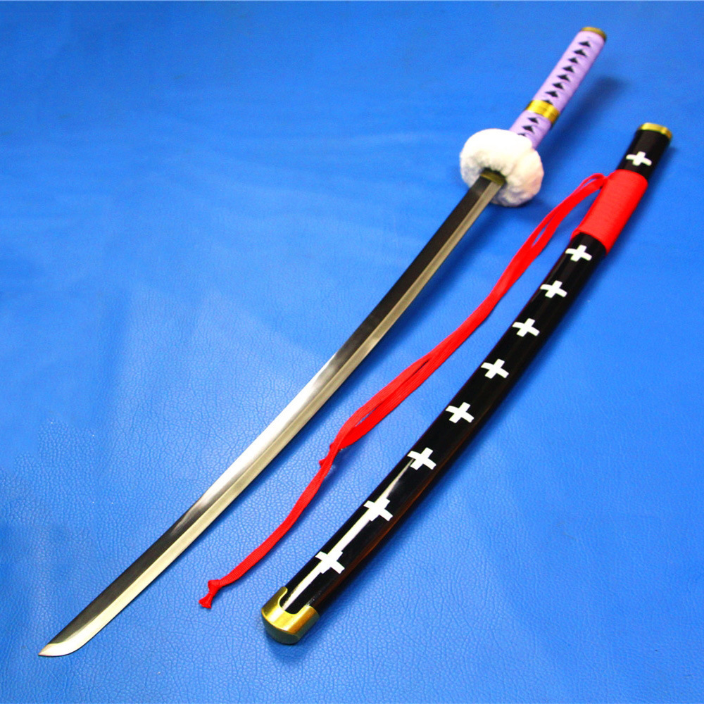cosplay刀剑武器道具太刀动漫海贼王紫医生木刀罗的刀鬼哭未开刃
