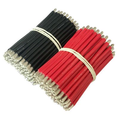 UL1007电子线硅胶线LED灯箱连接线加工定制各类镀锡铜100mm红黑线|ms