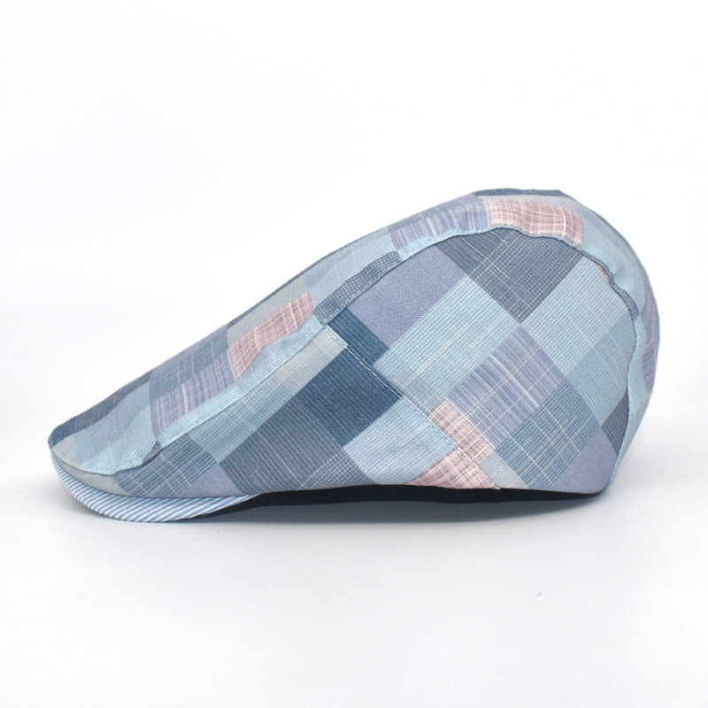 Unisex Fashion Lattice Flat Eaves Ivy Cap display picture 5