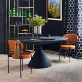 麦古 Современный скандинавский индустриальный стиль, дизайнерский круглый обеденный стол в виде песочных часов, овальный стол для гостиной, мебель