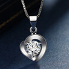 Necklace, pendant, fashionable accessory, 925 sample silver, silver 925 sample, Korean style