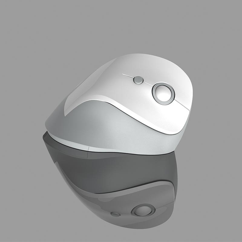 Fude I887 mouse da ufficio wireless per computer desktop ergonomico con impugnatura verticale USB_voghion.com
