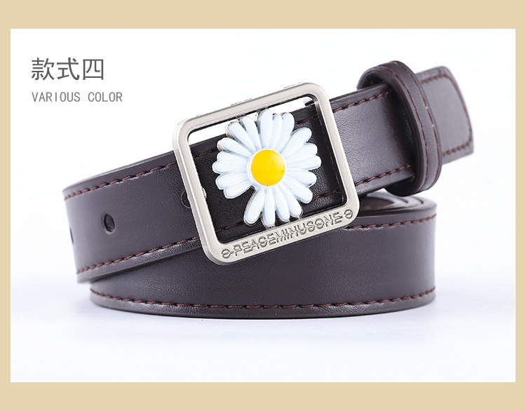 Women Fashion Daisy Concave Belt Wholesale Nihaojewelry display picture 9