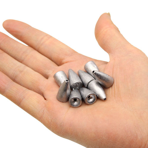 Factory Luya Bullet Lead Drop Texas Fishing Group Fishing Supplies Counterweight Long-range Cast Full Gram Bullet Lead Wholesale Mac