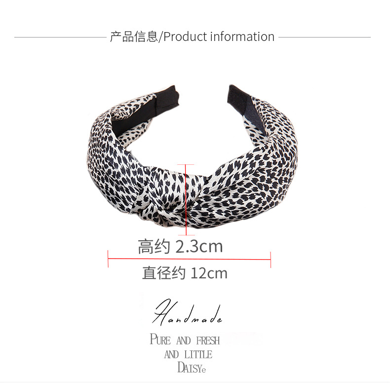 Retro Leopard Print Headband display picture 2