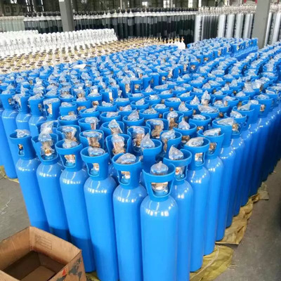 厂家批发10升氧气瓶 工商业便携式小氧气高压钢体氧气空瓶|ms