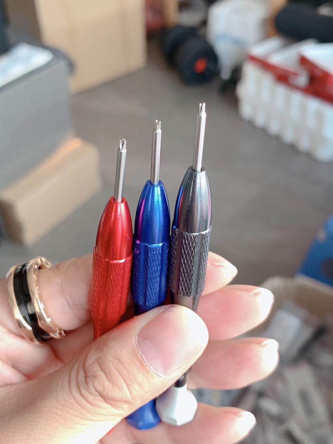 修表工具 取手表避震器三角簧批 拆手表避震器三角簧螺丝刀 3支装