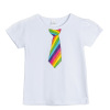 Children's white T-shirt, nail sequins, 2022 collection, children's clothing, with short sleeve, wholesale