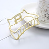 Crab pin, metal hairgrip from pearl, universal hair accessory, simple and elegant design