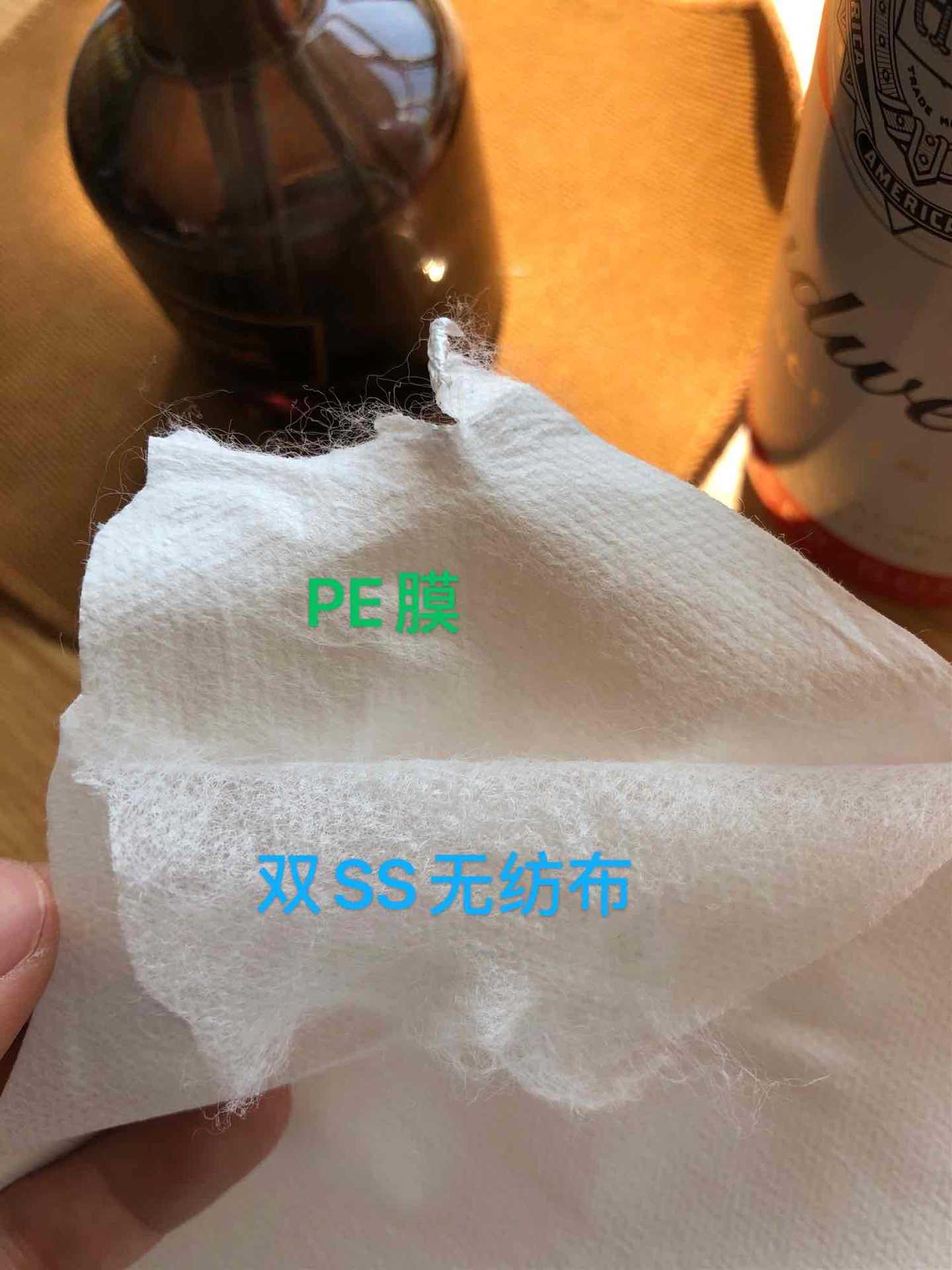 medical Protective clothing Gowns Fabric Dual S Non-woven fabric  PE Membrane composite cloth 65-70 G spot 160cm High resistance