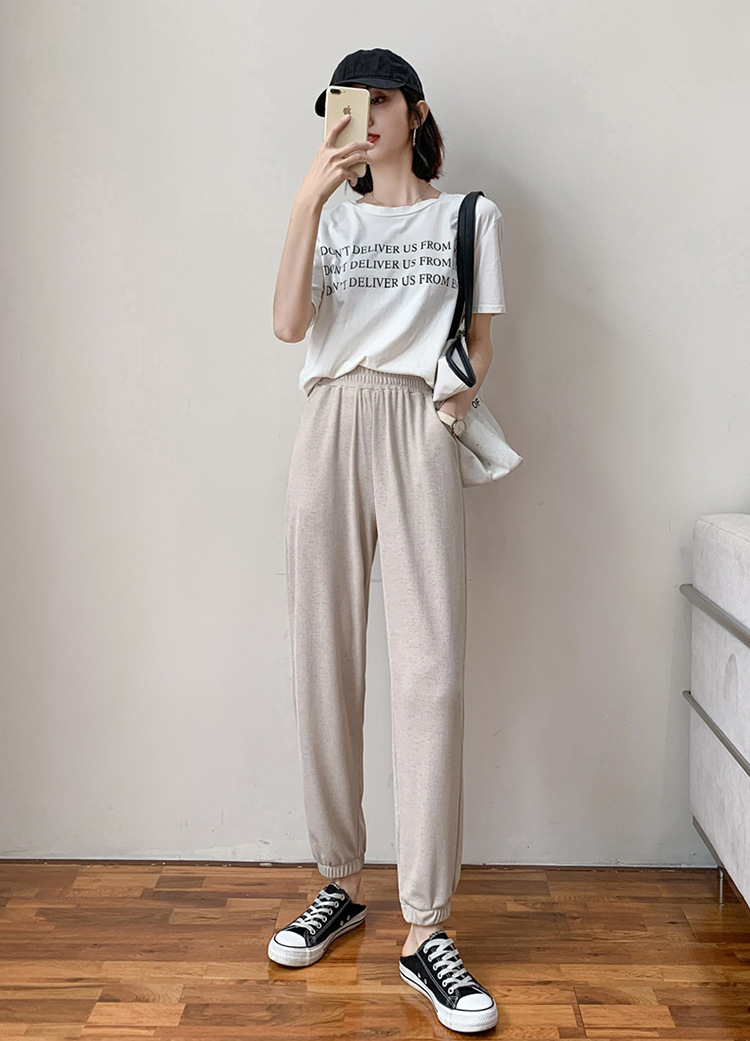 Pantalon léger femme en coton - Ref 3430172 Image 10