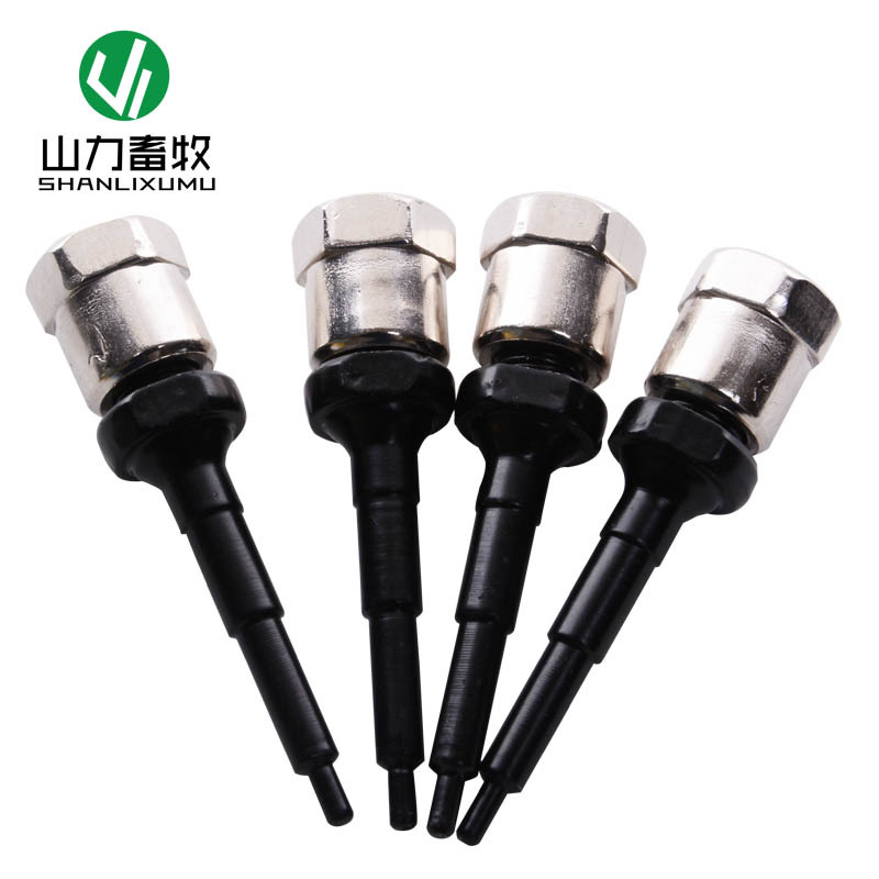 黑电泳镀耳标钉 母猪耳牌用 耳标针 耳标钳针 耳号钳针