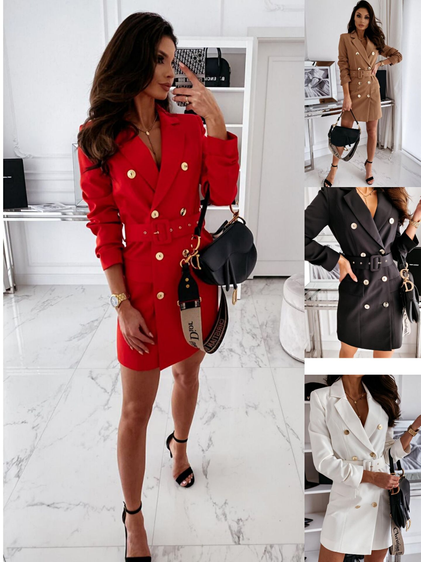 Women's Coat Long Sleeve Blazers Business Streetwear Solid Color display picture 1