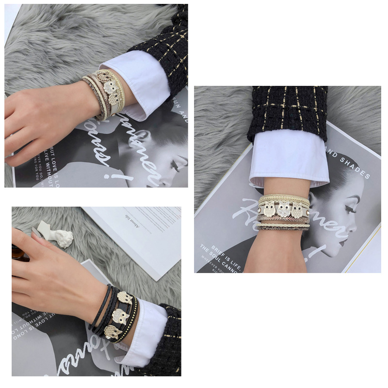 Fashion Diamond Magnetic Buckle Bracelet display picture 6