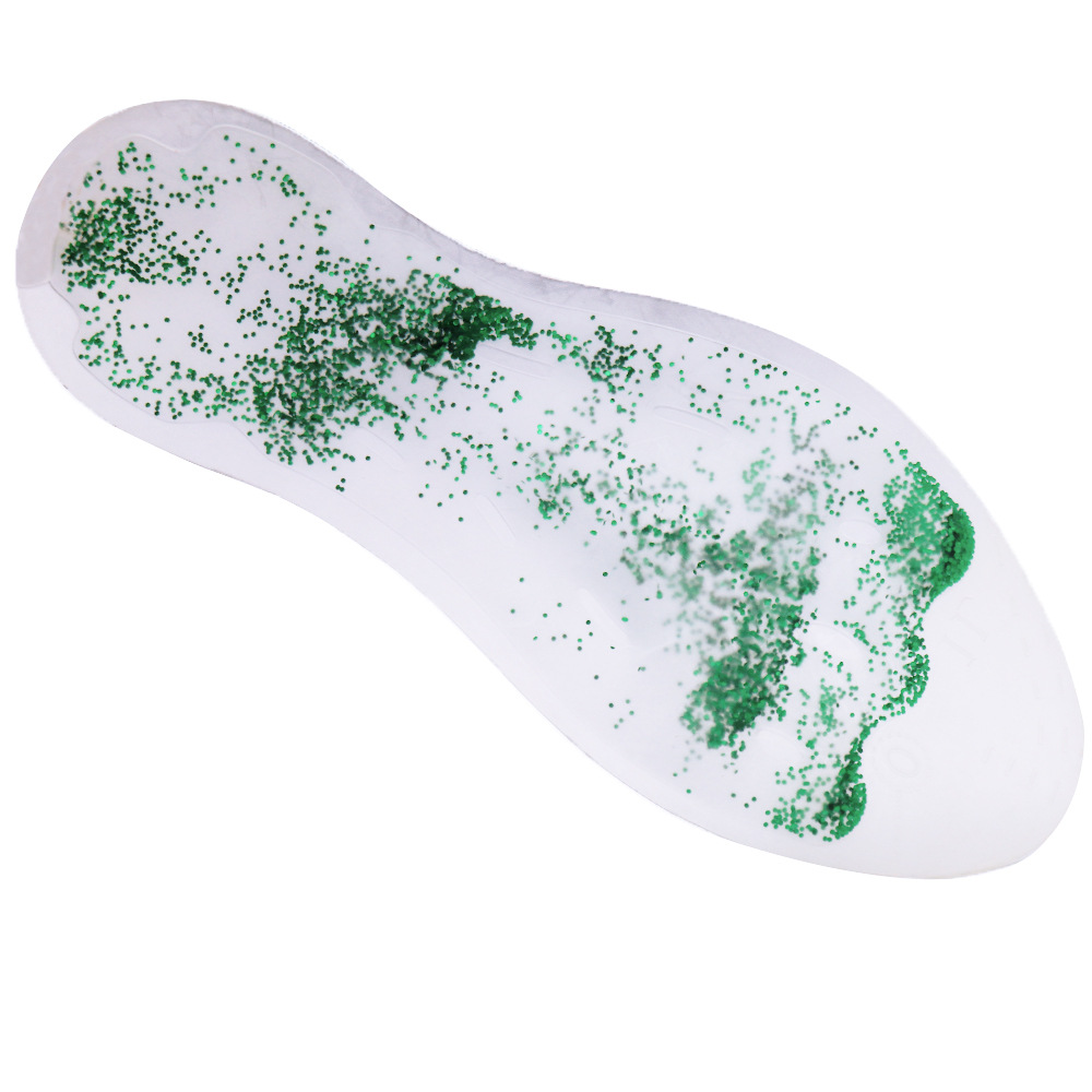 現貨綠色粉鞋墊 男女通用柔軟促進血液循環腳底按摩液體