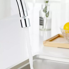 White double-function faucet bubbler splash-proof kitchen sink filter mesh inner core faucet foaming