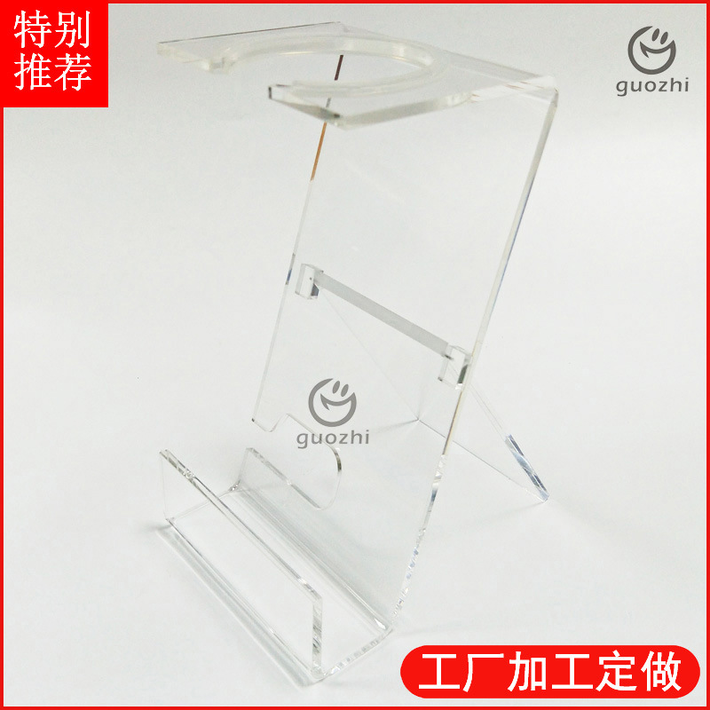 亚克力电吹风机陈列展示架PDQ新款透明亚加力美容美发展示道具