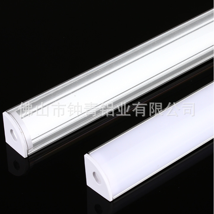 LED铝灯槽 V型三角型灯槽 厨房柜 台展柜线灯条灯带外壳批发优价