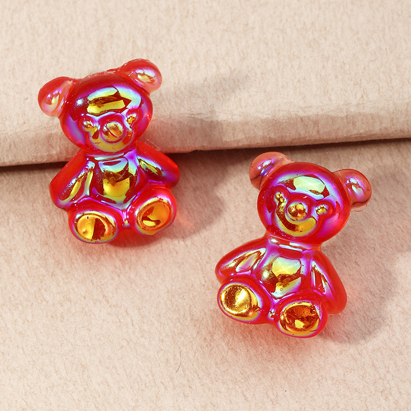 Cute Colorful Bear Earrings display picture 12