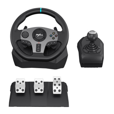 Laishida V9 Game steering wheel With clutch Manual Gear compatible PC/PS4/XBOX ONE/SWITCH