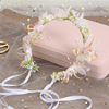 Children's headband for bride, hair accessory suitable for photo sessions, flowered