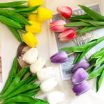 Высокая моделирования кожзаменитель внешняя торговля мини тюльпаны невеста с цветами в руках Шелковый цветок моделирование цветок свадьба домой декоративный