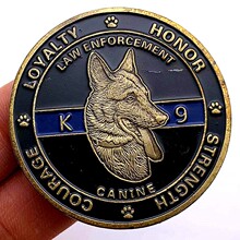 代发 美国狗动物纪念章 收藏工艺礼品徽章铜章硬币纪念币金币
