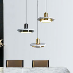 Nordic bedroom lighting bedside pendant lamp marble creative personalized dining room pendant light three-headed minimalist bar pendant light