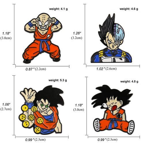 Japanese creative cartoon anime monkey monk brooch punk monster brooch clothing alloy dripping oil corsage
