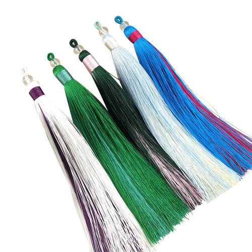 17cm long tassel pendant pendant tassel fan tassel accessories with loop ice silk tassel thread