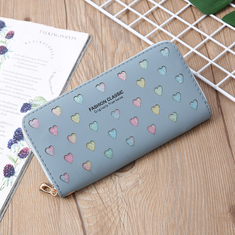 Korean Letter Hollow Heart Wallet display picture 34