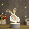 Cartoon acrylic creative table lamp, lights, street lamp, night light, 3D, creative gift