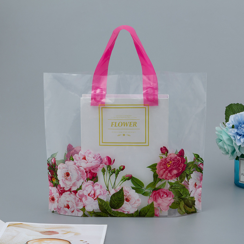 Nueva tienda de ropa engrosada bolso bolsa de embalaje bolsa de regalo cosméticos bolsa de compras bolsa de plástico logotipo personalizado