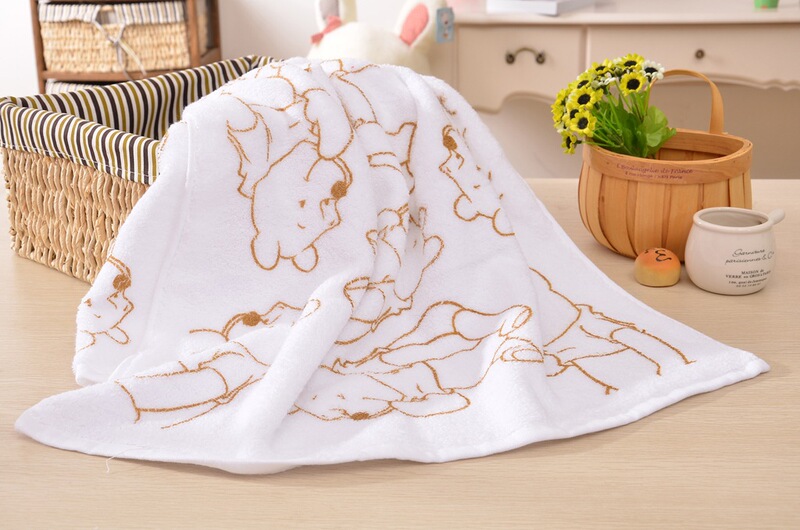 Custom-Made Cotton Untwisted Yarn Bath Towels, Organic Cotton Baby Towels, Children's Towels, Beach Towels, Cotton Gauze