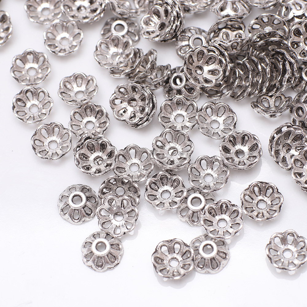 100 PCS/Package Metal Flower Flower Shape Bead Caps Simple Style display picture 6