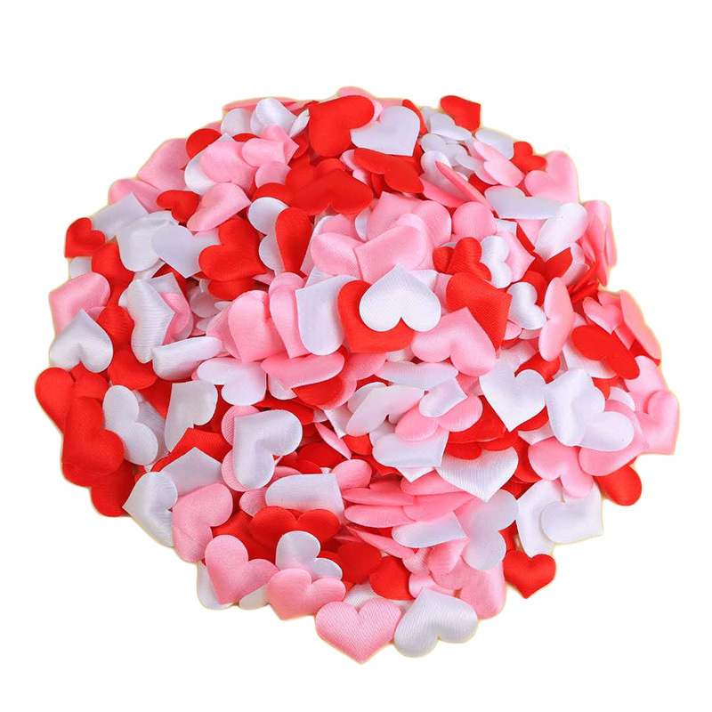 Boda boda con amor esponja mano lanzando flores boda habitación diseño melocotón corazón cama propagación pétalos creativo propagación flores 3cm1000