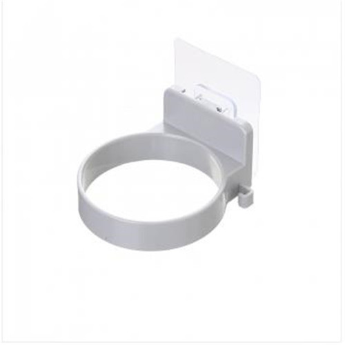 Seamless bathroom hair dryer hanging rack, wall punch-free hair dryer storage and organization rack, round bathroom storage