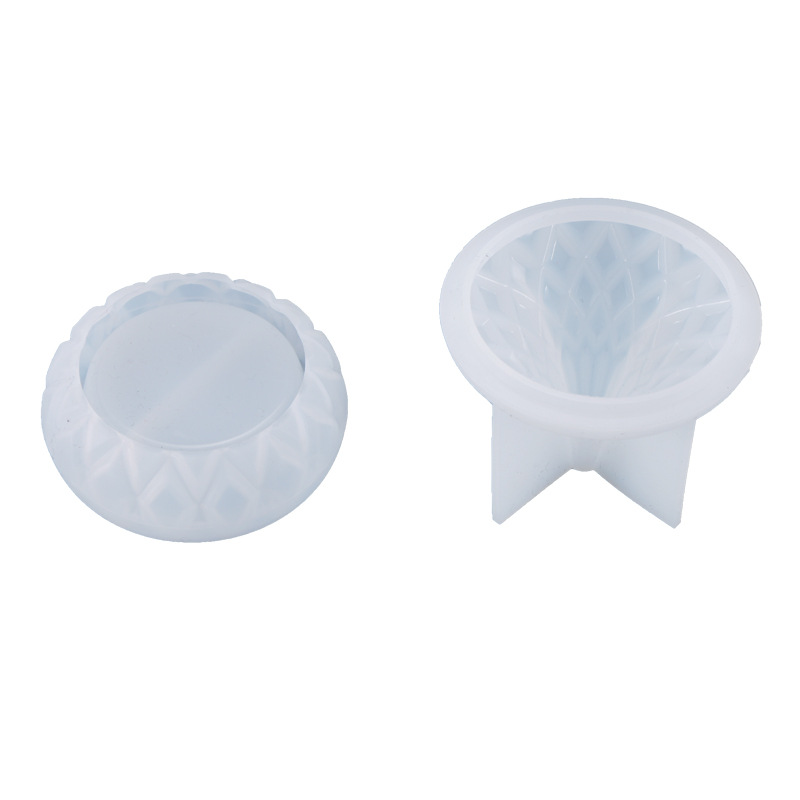 Yu Meiren DIY cristal epoxi molde gota de agua caja de almacenamiento de la joyería tarro mesa de almacenamiento de silicona molde