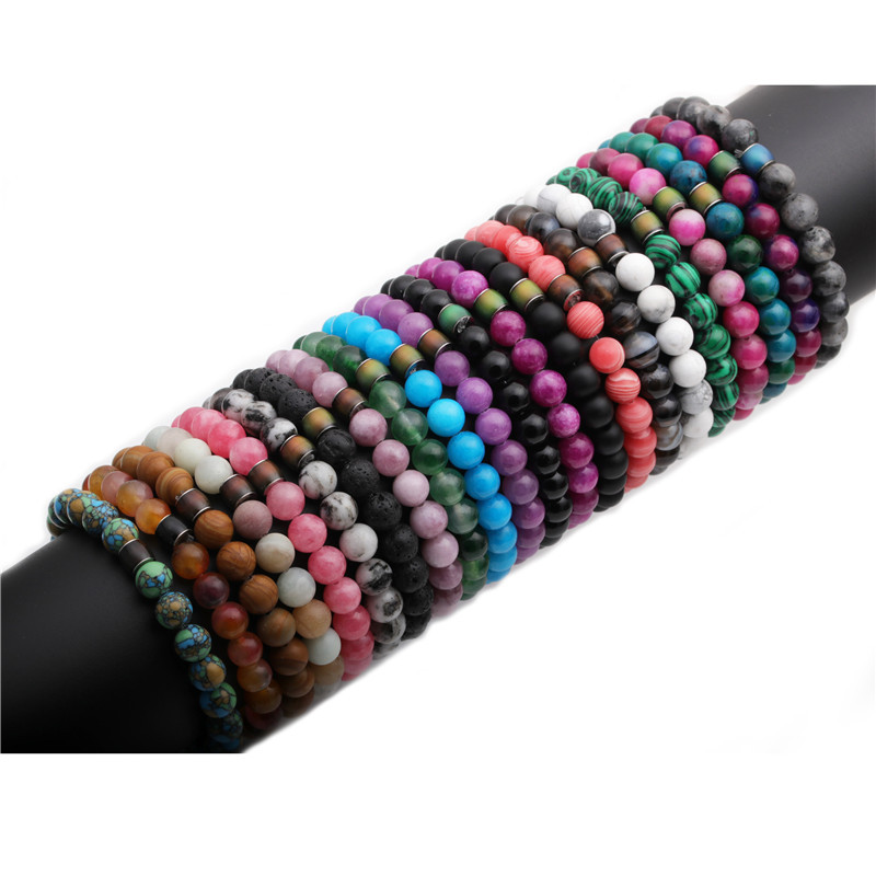 Bracelet Créatif De Couleur De Changement De Température En Pierre Perlée De 8 Mm display picture 25