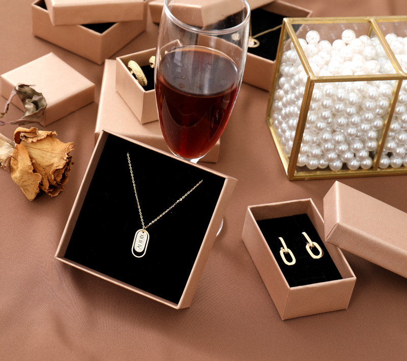 Fashion Style Fashion Solid Color Paper Jewelry Boxes