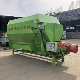 双绞龙饲草搅拌机 TMR双轴5方拌草机 计量电子秤搅拌机图片