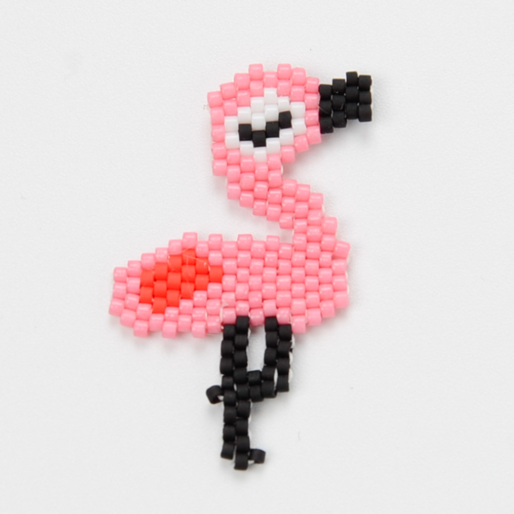 New Fashion Miyuki Mizhu Hand-woven Flamingo Pattern Accessories Wholesale display picture 4