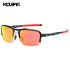 TR90 outdoor polarizer Men and women's real membrane polarized sunglasses mobilized square box KDEAM KD222