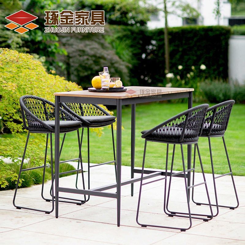 Bar chairs, outdoor leisure table and chair sets, wicker chairs, modern minimalist bar stools, set available for wholesale.