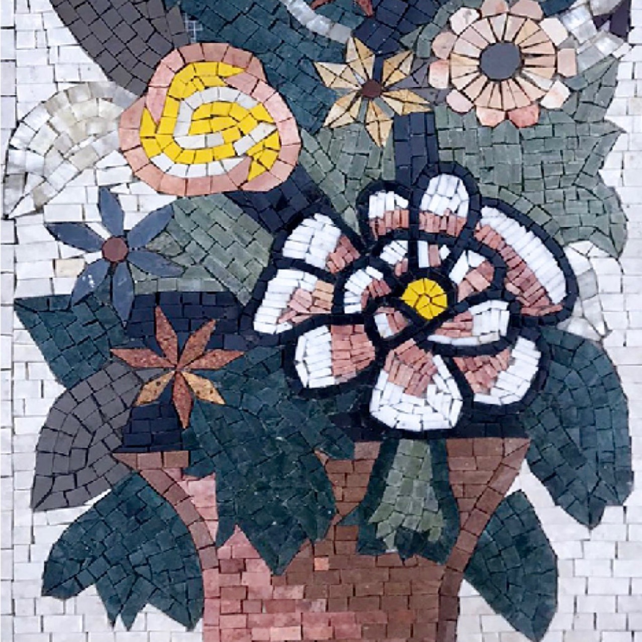 马赛克地毯拼图天然大理石石材拼花地砖背景墙玻璃马赛克拼画