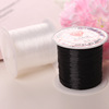 Elastic fishing line, crystal, woven white silk threads handmade, knit yourself